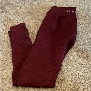Alphalete Women’s Maroon Leggings size M